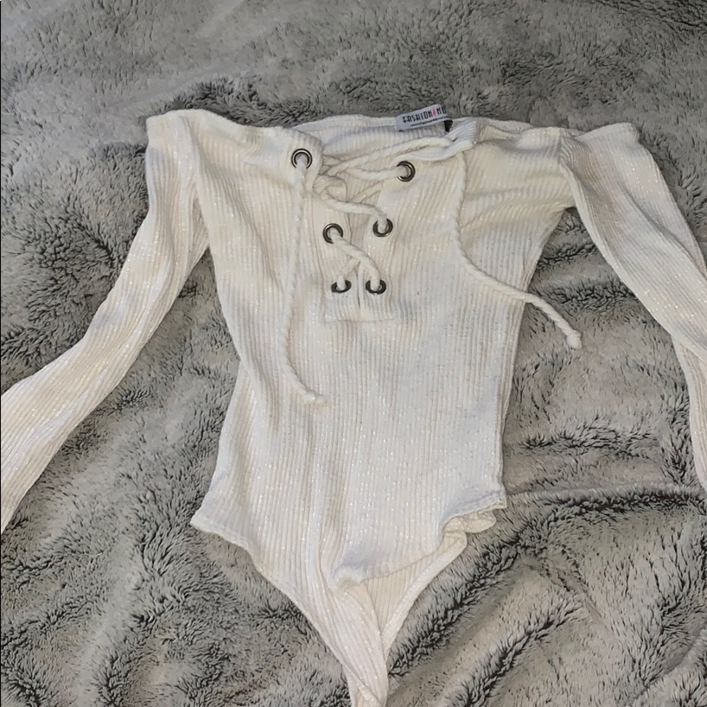 Lace up body suit